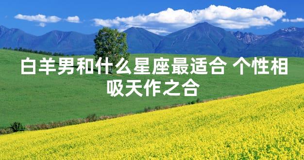 白羊男和什么星座最适合 个性相吸天作之合